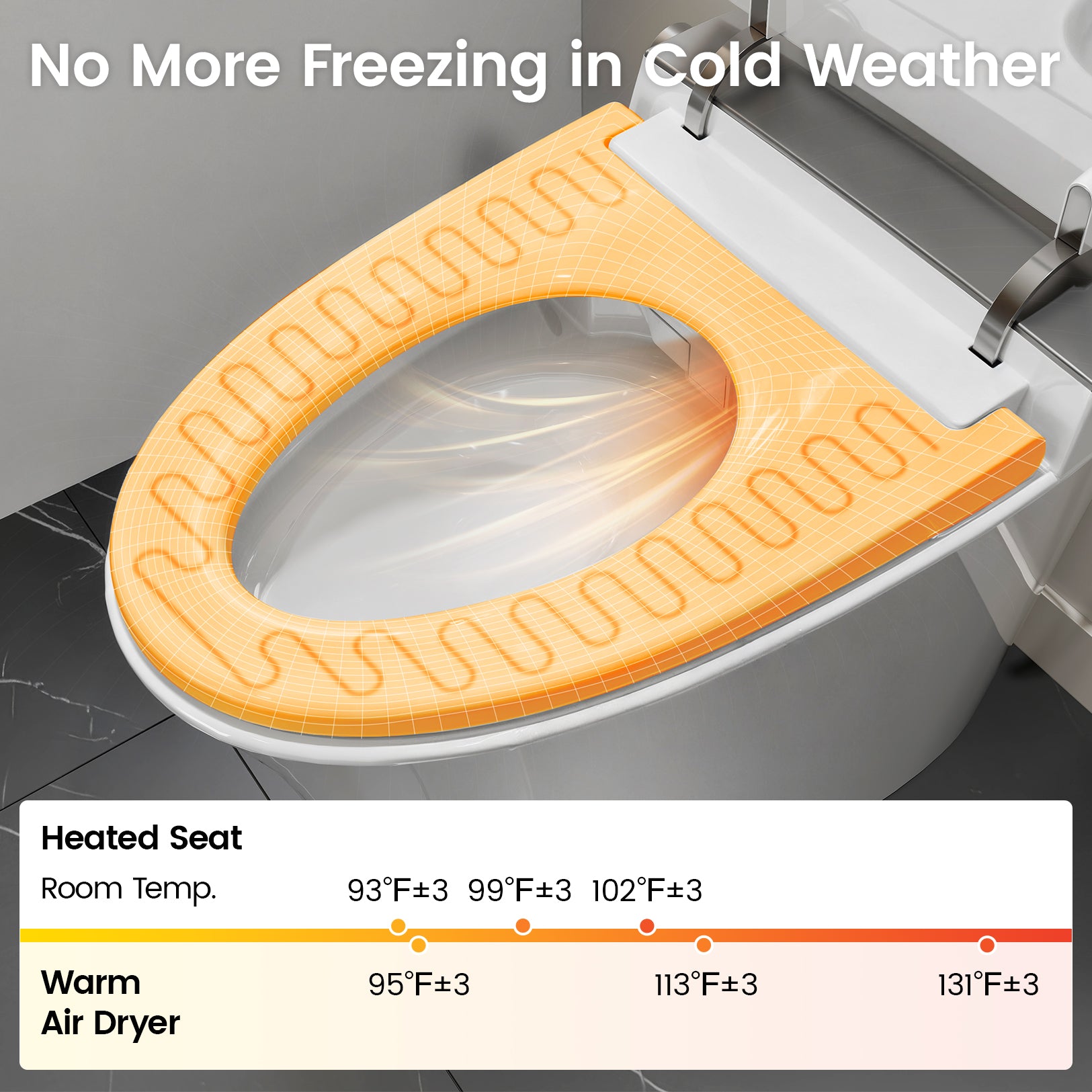 Elongated Smart Bidet Toilet with Built-in Water Tank & Assisted Pump, Heated Seat, Instant Warm Water, Auto Flush, Remote and Foot Kick Operation, Blackout Flush, LED Display