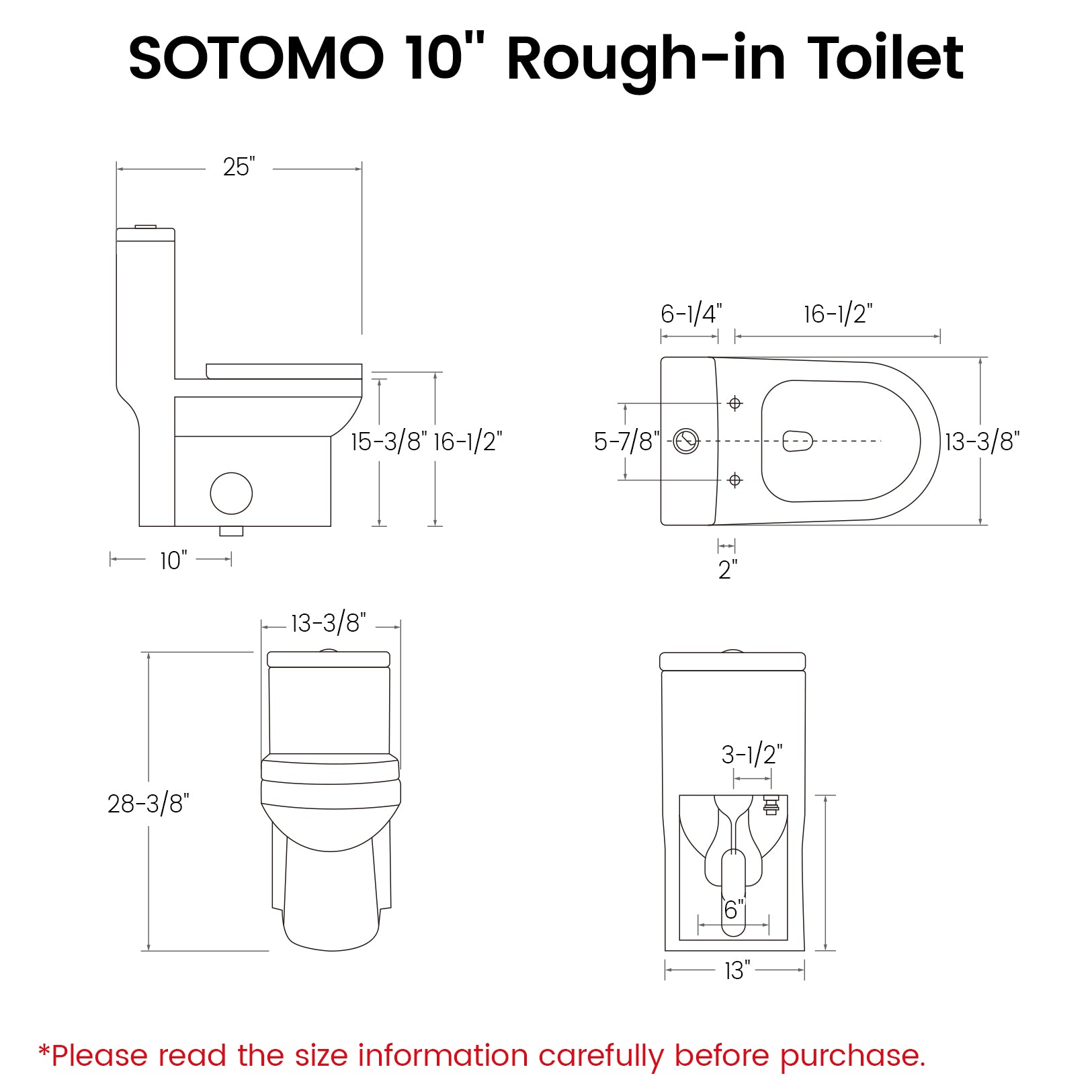MY-2133 Compact One Piece Toilet for Bathroom, Powerful Dual Flush Round Small Toilet, Average 1.28 GPF, 12" Rough-In Skirted Toilet with Upgraded UF Quiet & Soft Close Seat, White