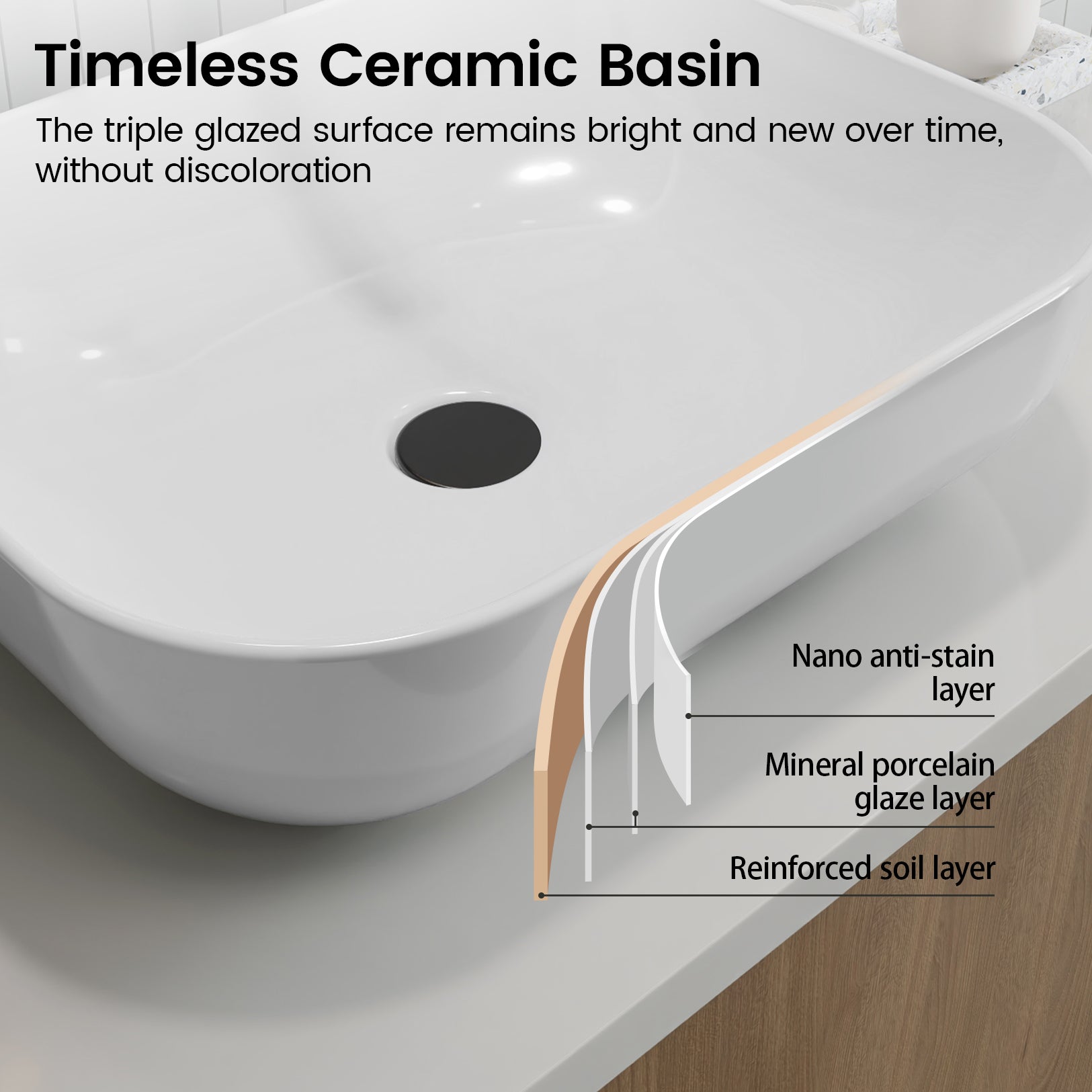 SOTOMO MJ-6128 Modern Rectangular Vessel Sink