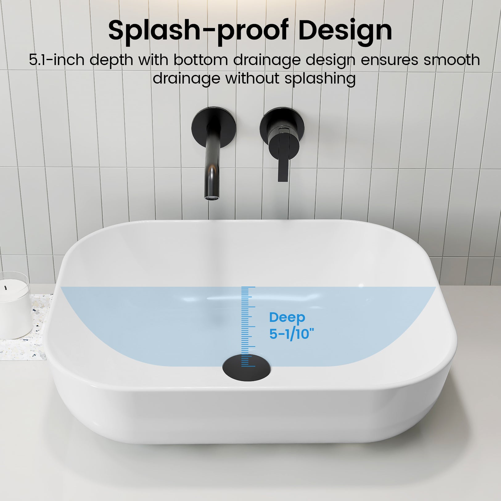 SOTOMO MJ-6128 Modern Rectangular Vessel Sink