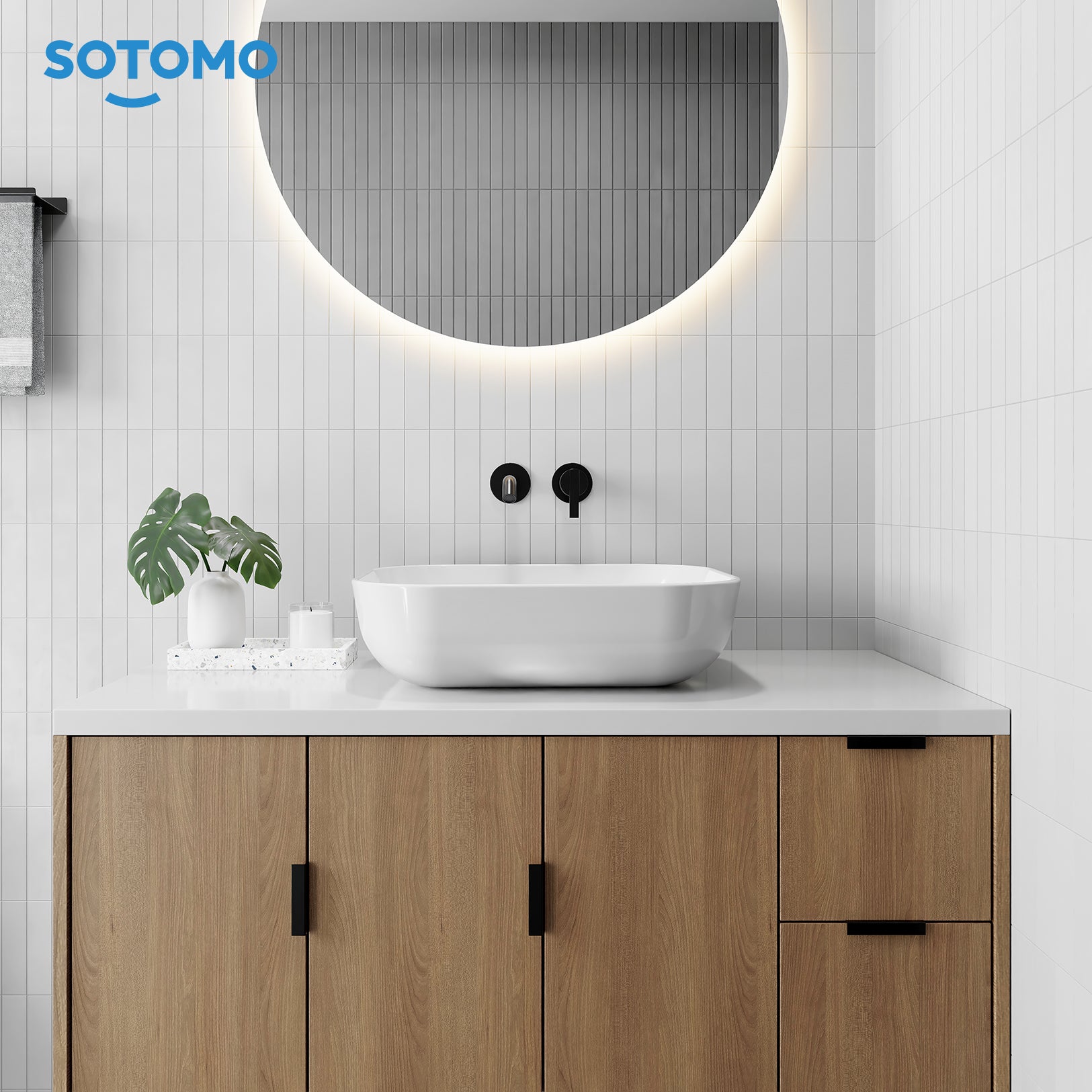 SOTOMO MJ-6128 Modern Rectangular Vessel Sink
