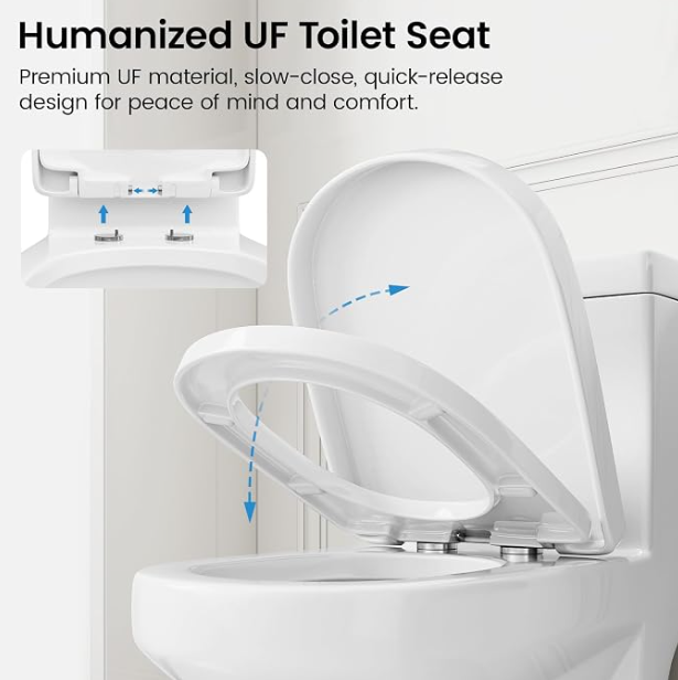 Sotomo MY-2133-12R-white Toilet Seat and Lid Assembly