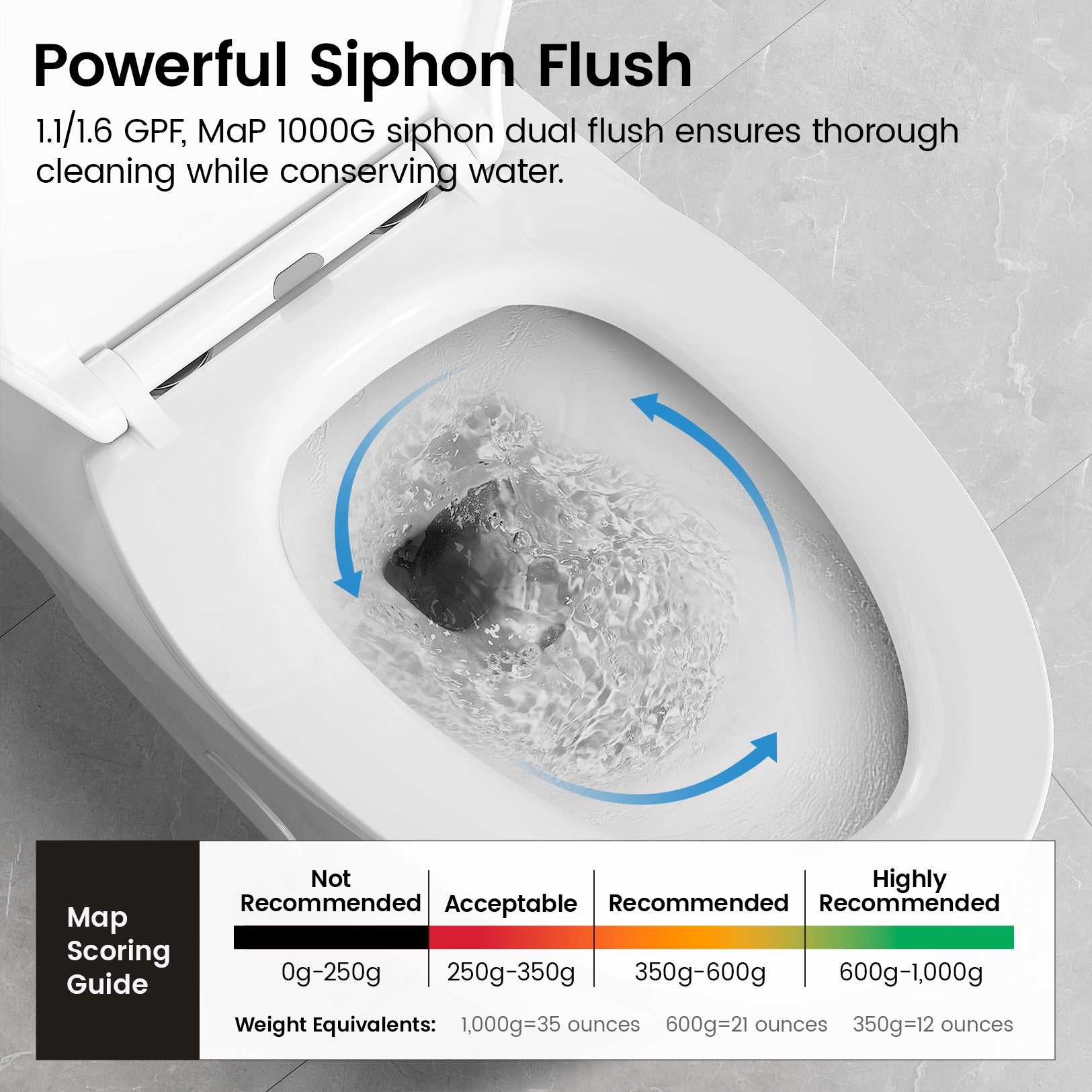 K-0351DF Elongated ADA Compliant One Piece Toilet, 1.1/1.6 GPF Dual Flush, MAP 1000g