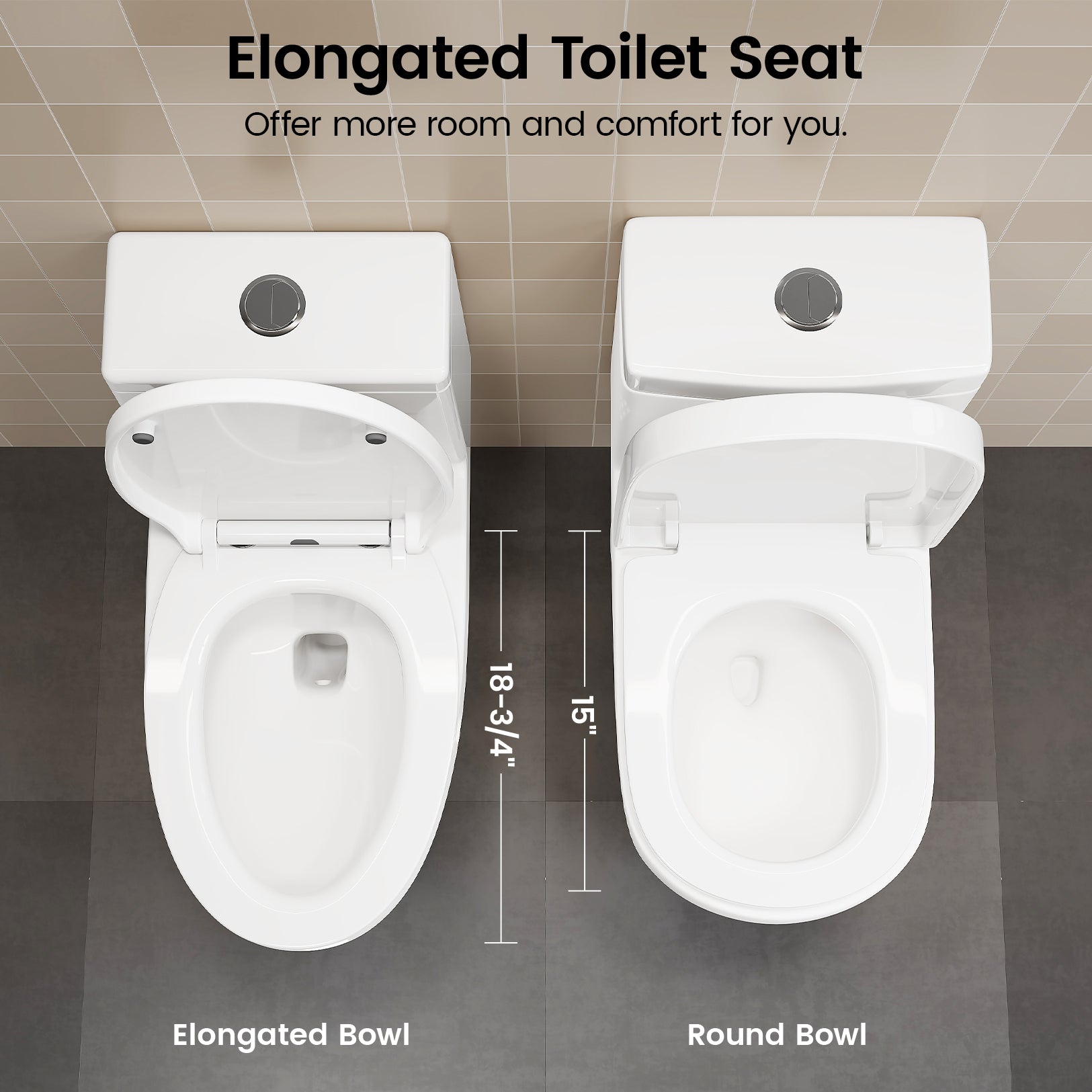 K-0351DF Elongated ADA Compliant One Piece Toilet, 1.1/1.6 GPF Dual Flush, MAP 1000g
