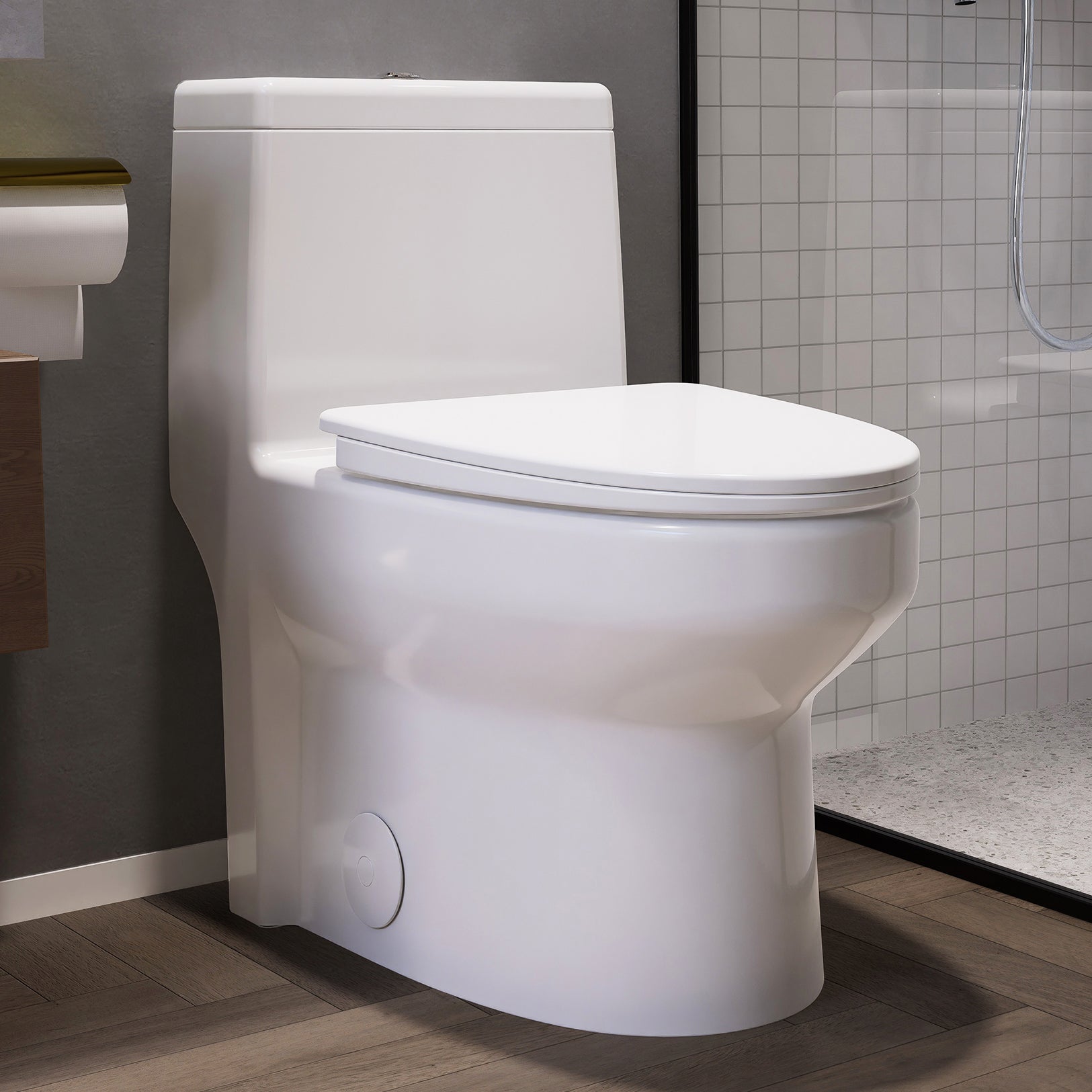 K-0318DF MAP 1000G 1.1/1.6 GPF Dual Flush Elongated One Piece Toilet