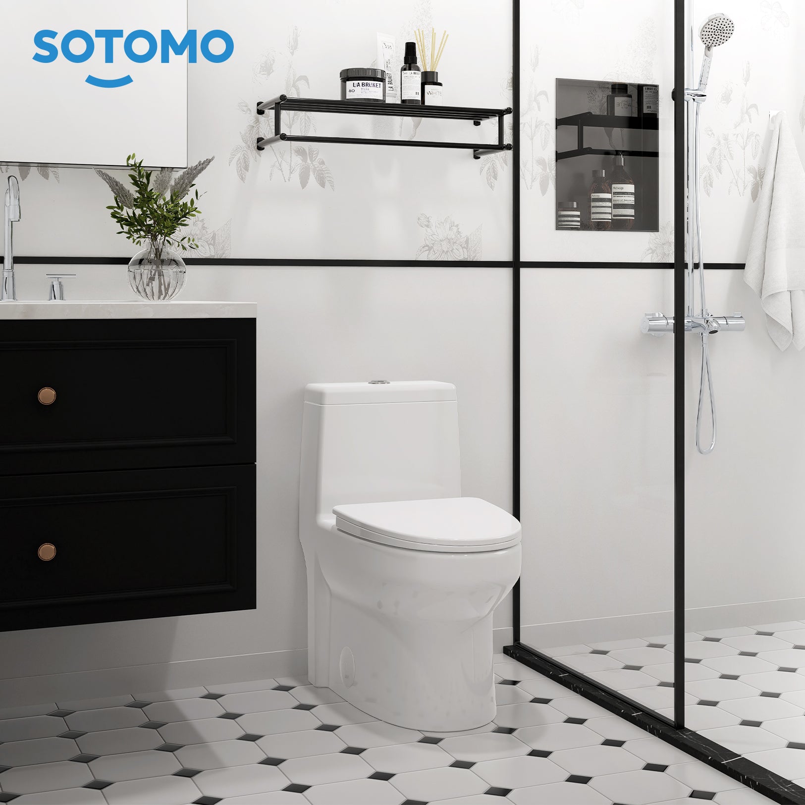 K-0318DF MAP 1000G 1.1/1.6 GPF Dual Flush Elongated One Piece Toilet