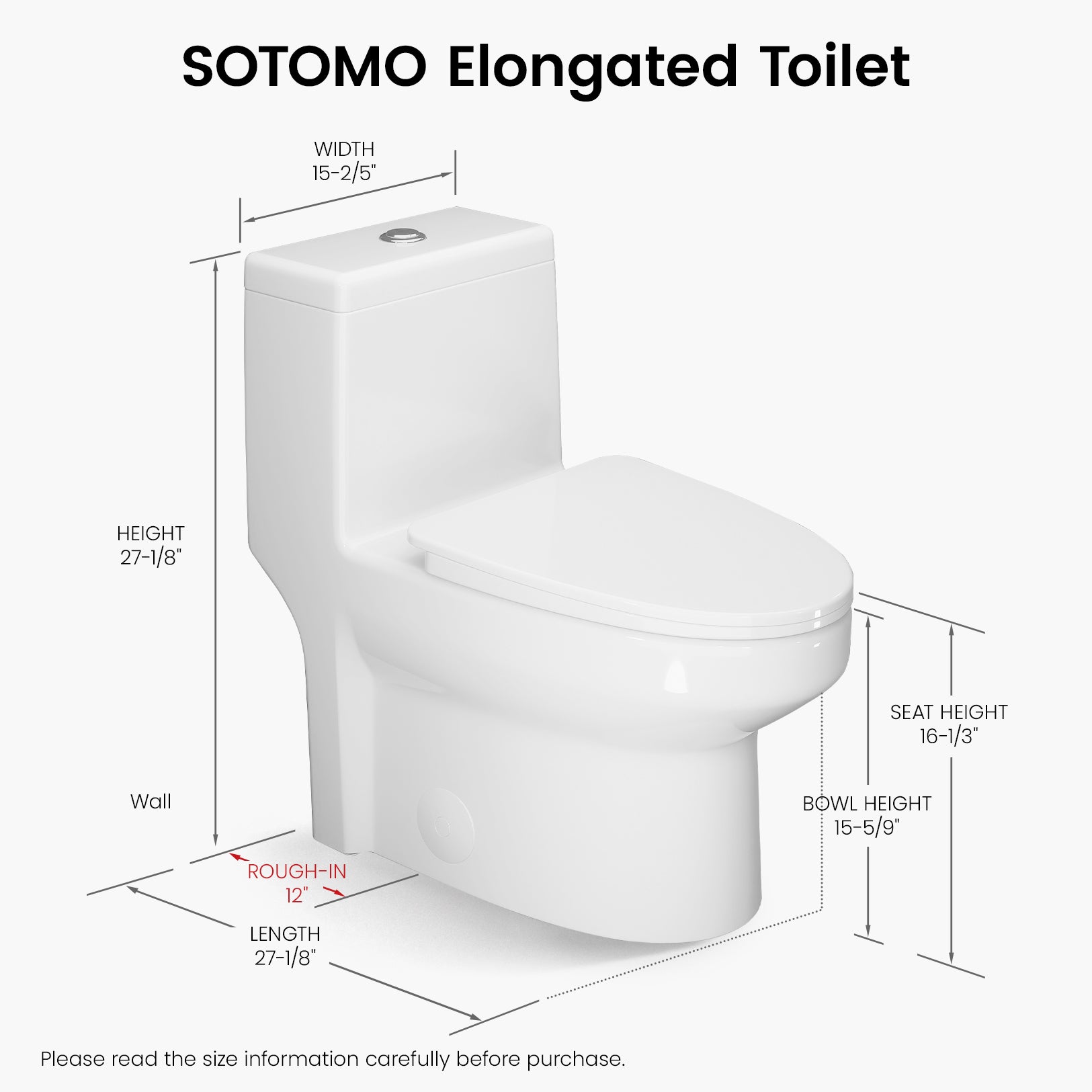 K-0318DF MAP 1000G 1.1/1.6 GPF Dual Flush Elongated One Piece Toilet