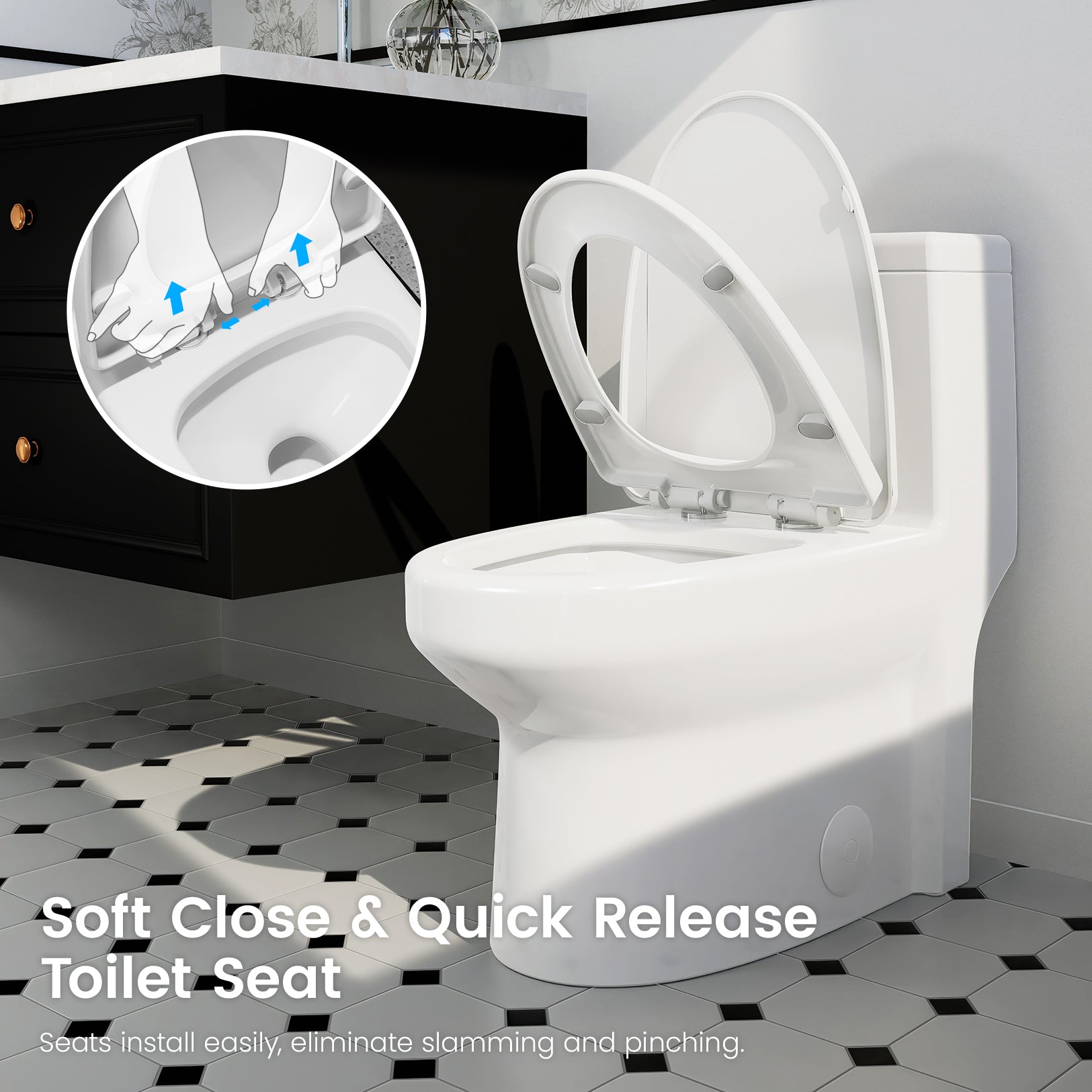 K-0318DF MAP 1000G 1.1/1.6 GPF Dual Flush Elongated One Piece Toilet