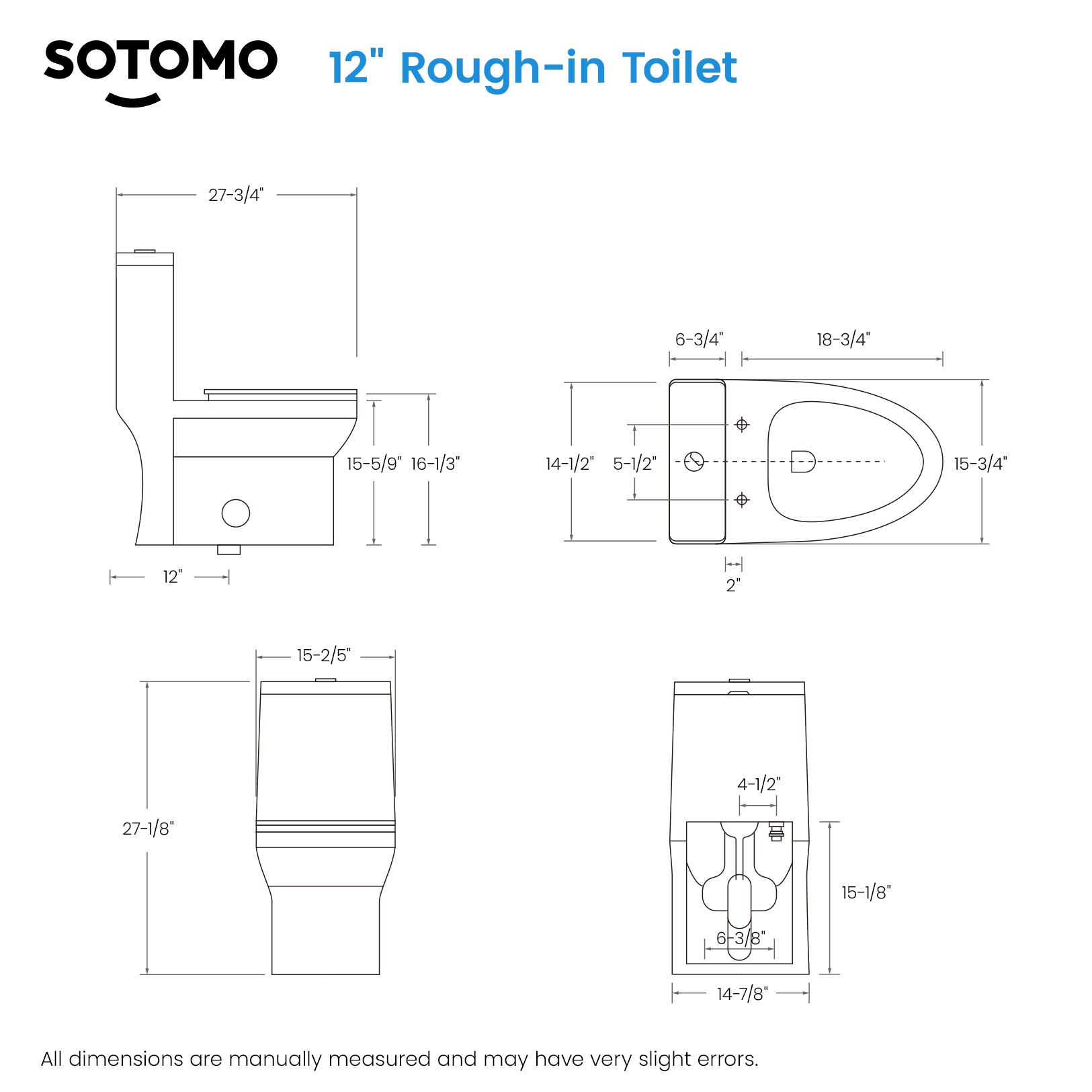 K-0318DF MAP 1000G 1.1/1.6 GPF Dual Flush Elongated One Piece Toilet