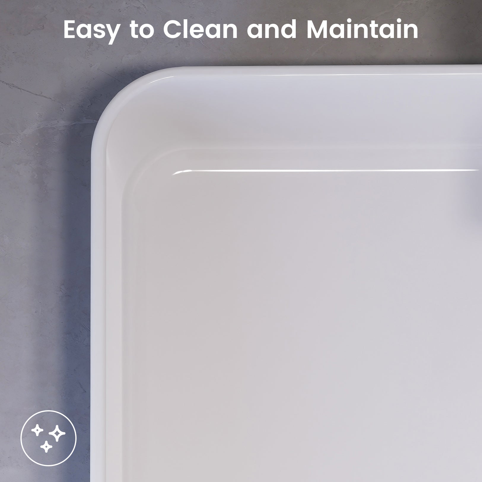 MJ-695 Bathroom Rectangular Vessel Sink, 19.7" x 15.7" x 5.5"