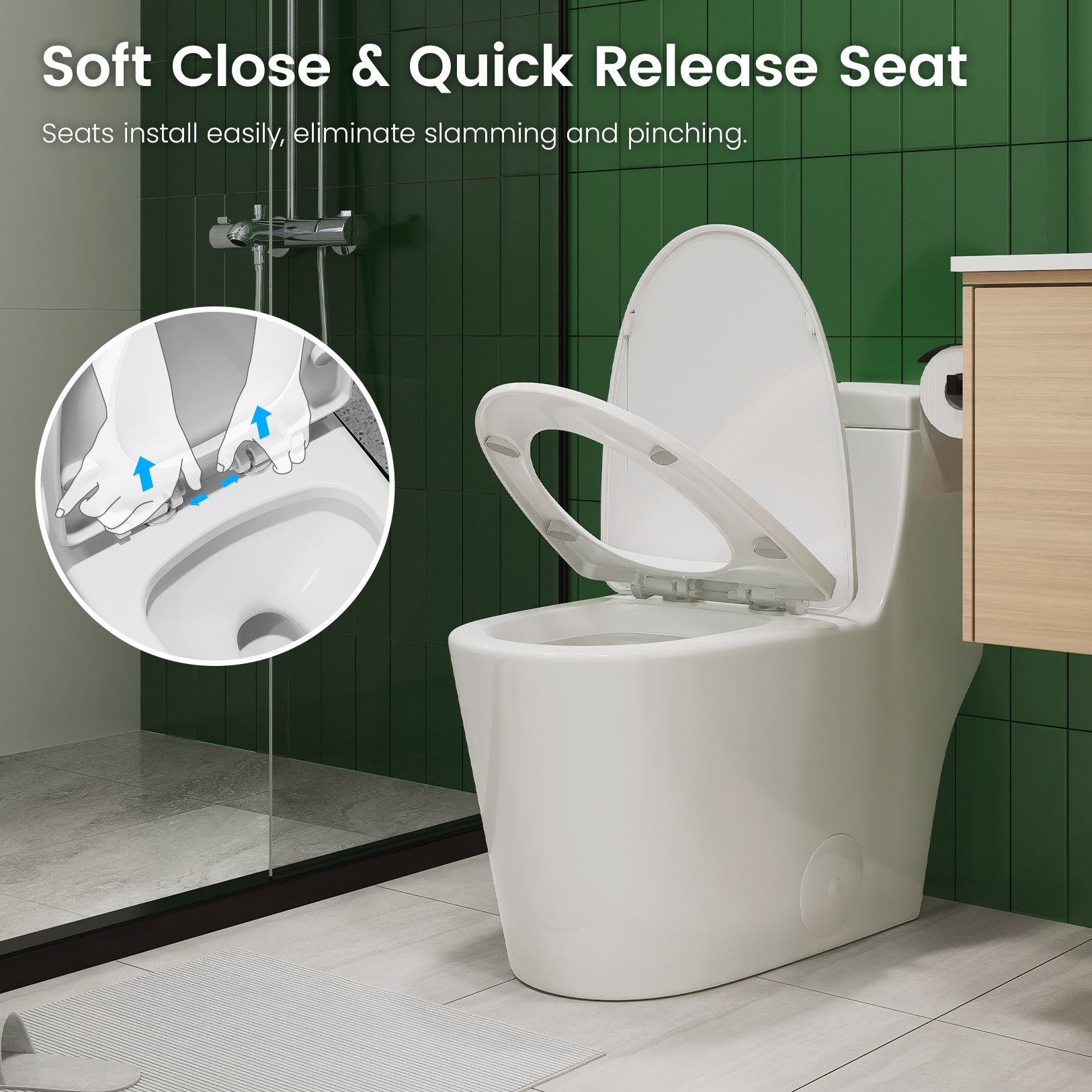 SOTOMO MJ-80 One-Piece Elongated Toilets