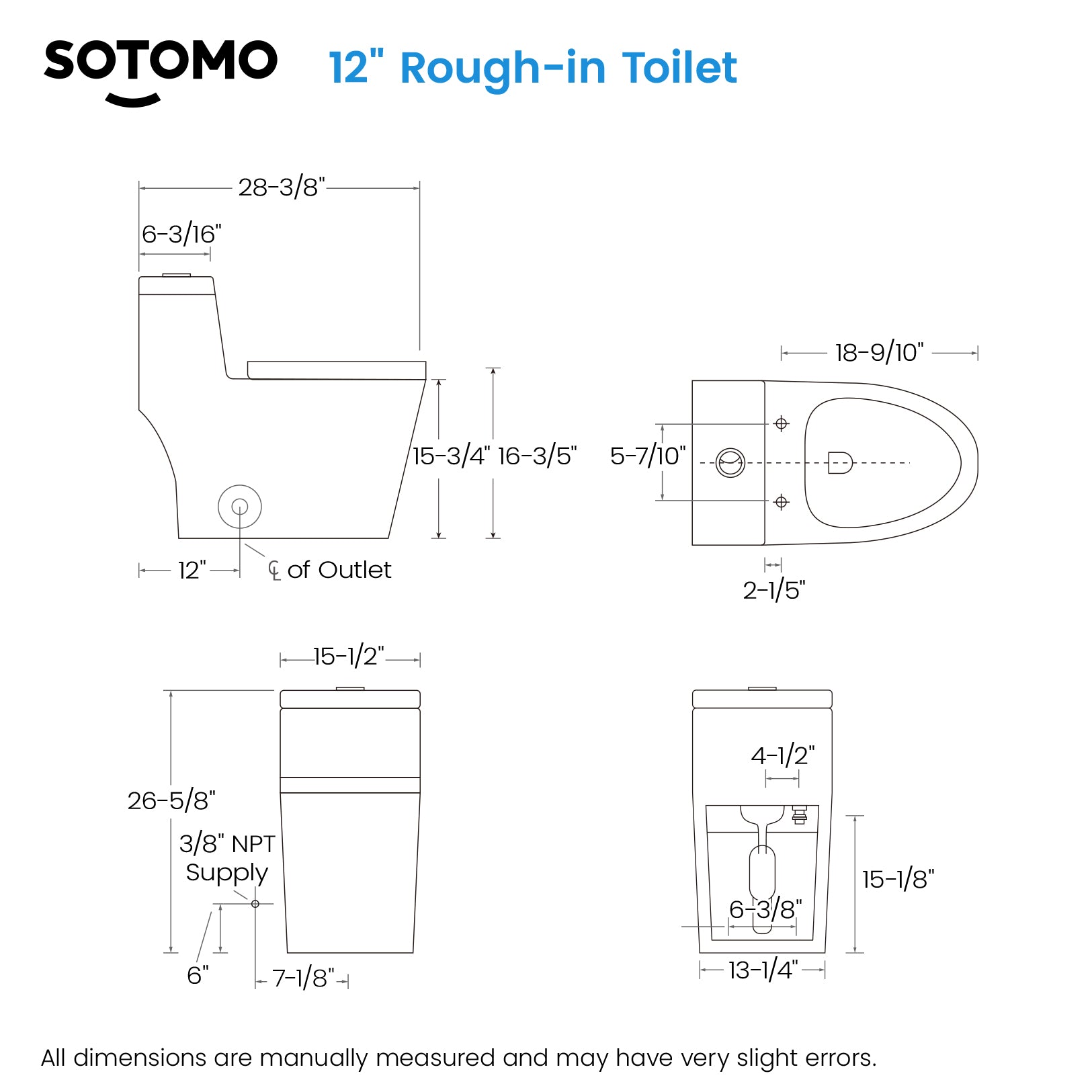 SOTOMO MJ-80 One-Piece Elongated Toilets