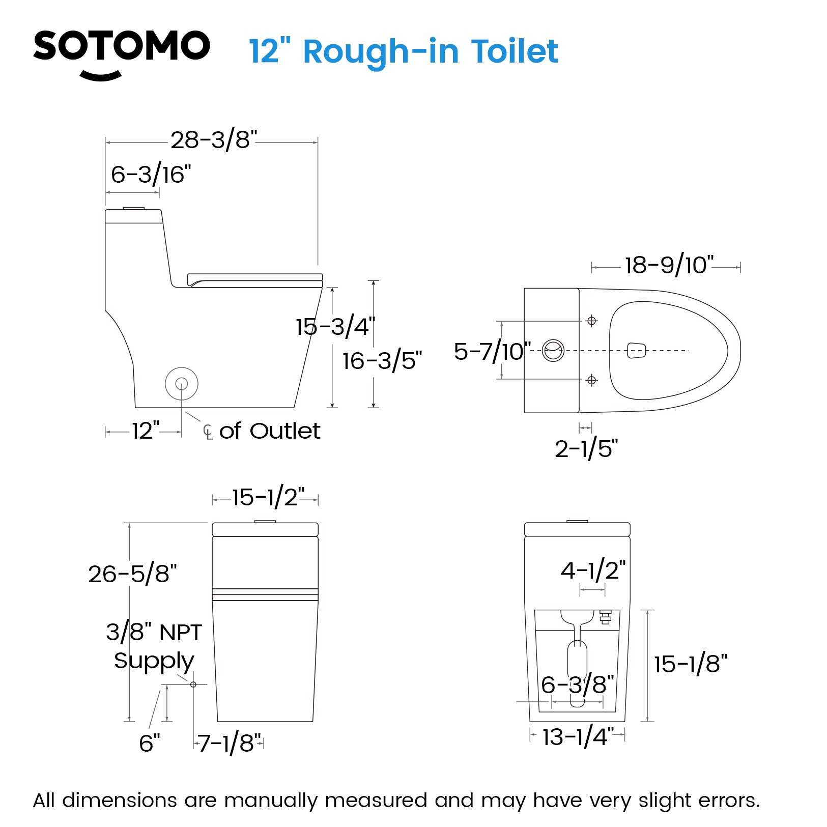 SOTOMO MJ-80 One-Piece Elongated Toilets