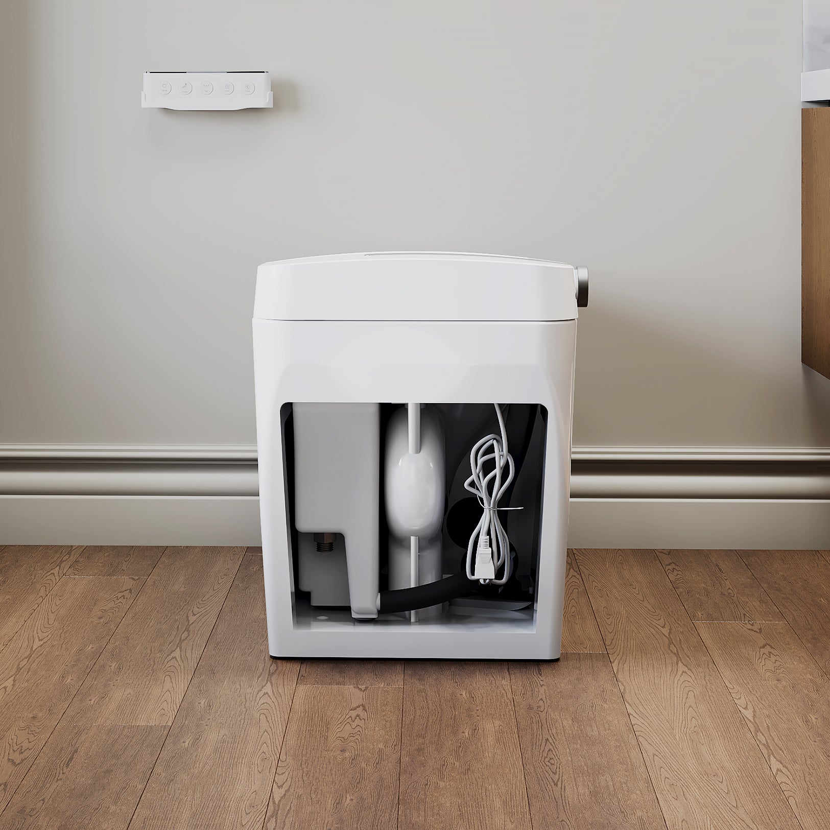 SOTOMO DA80 Smart Toilet Replacement Ceramic Bowl – One-Piece Tankless Design (Bowl Only, No Seat or Accessories)